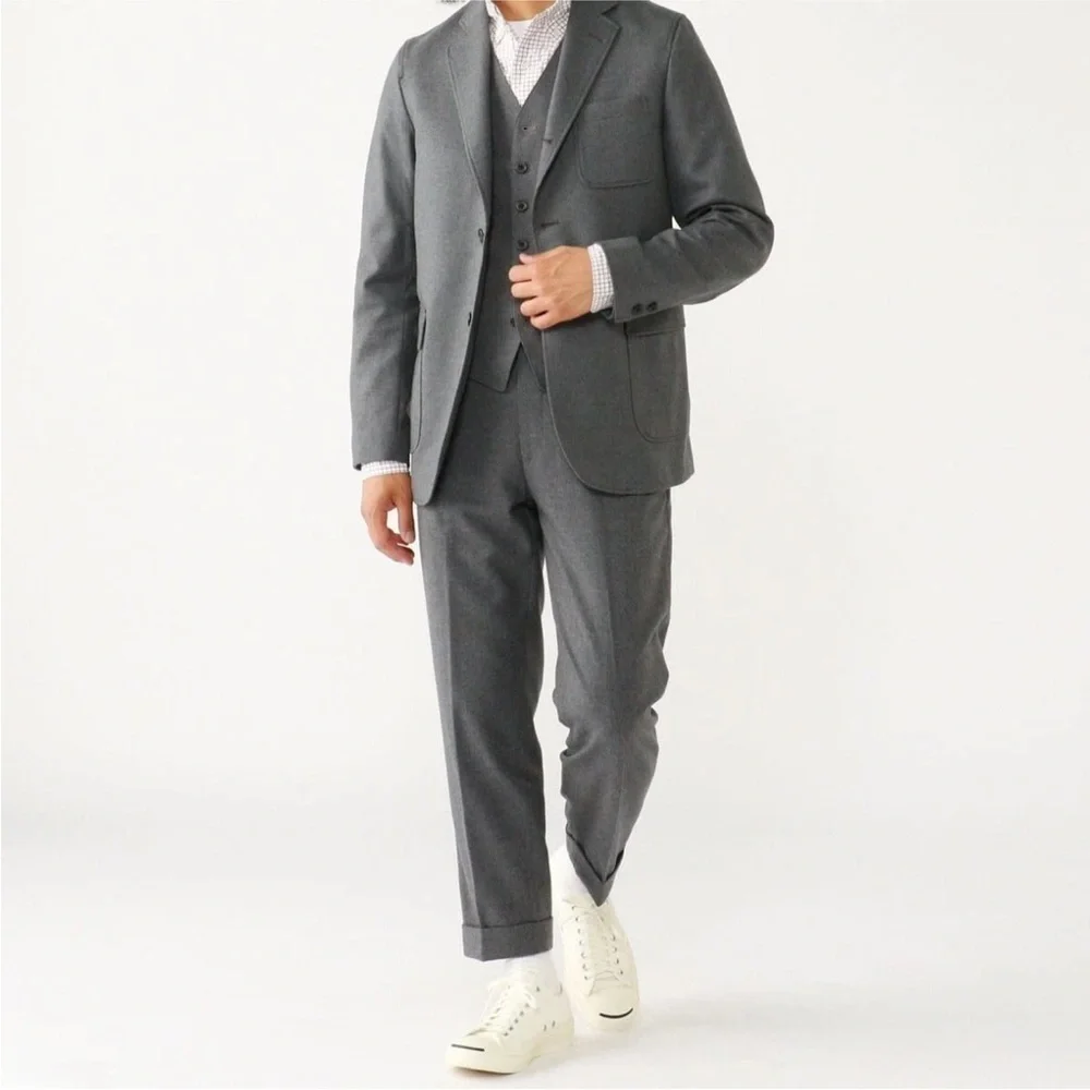 BEAMS PLUS Wool-Blend Flannel‎ Blazer